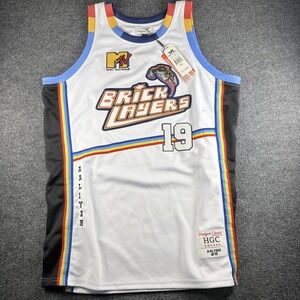 Headgear Classics Jersey Mens 3XL White MTV Brick Layers Aaliyah‎ 19 Basketball